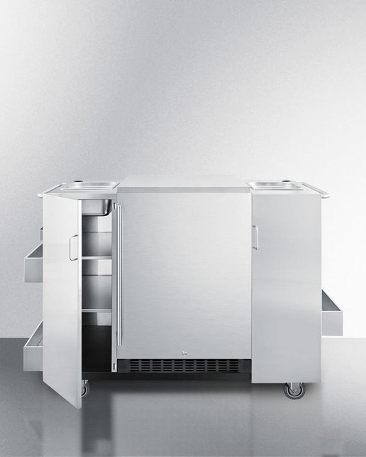 Summit CARTOSRF Outdoor Cart With Refrigerator