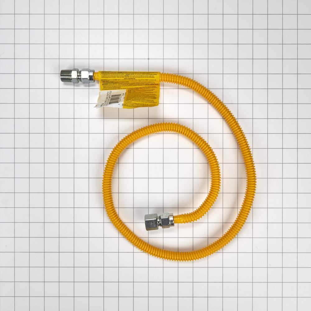 Maytag 20313248A Gas Dryer Connector with 1/2" MIP x 1/2" FIP connector of 1/2" OD and 3/8" ID