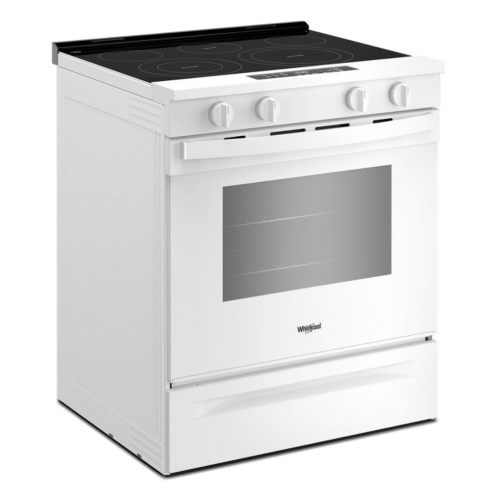 Whirlpool WSES3330TW 30-inch Electric Range with No Preheat Mode and Slow Cook