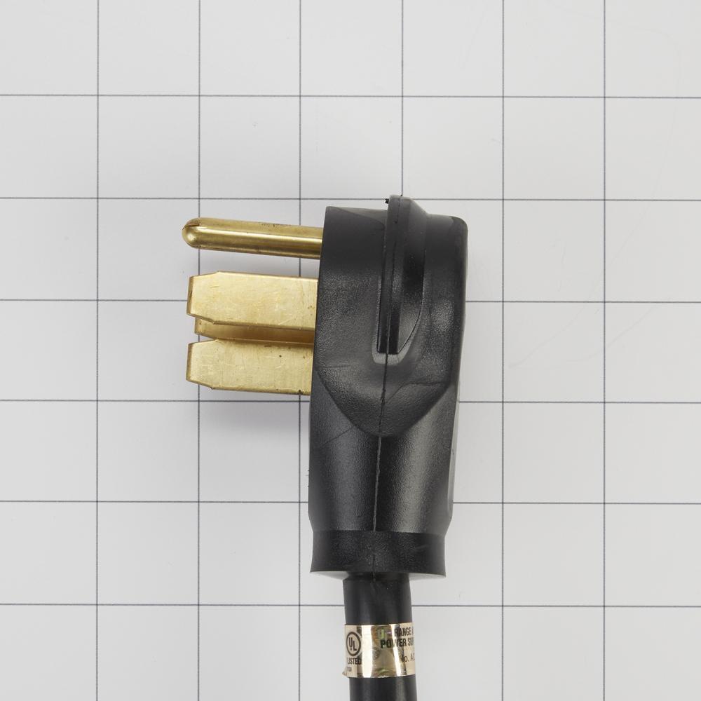 Maytag PT400 4' Electric Range Power Cord 4 Wire 40 Amp Right Angle Plug