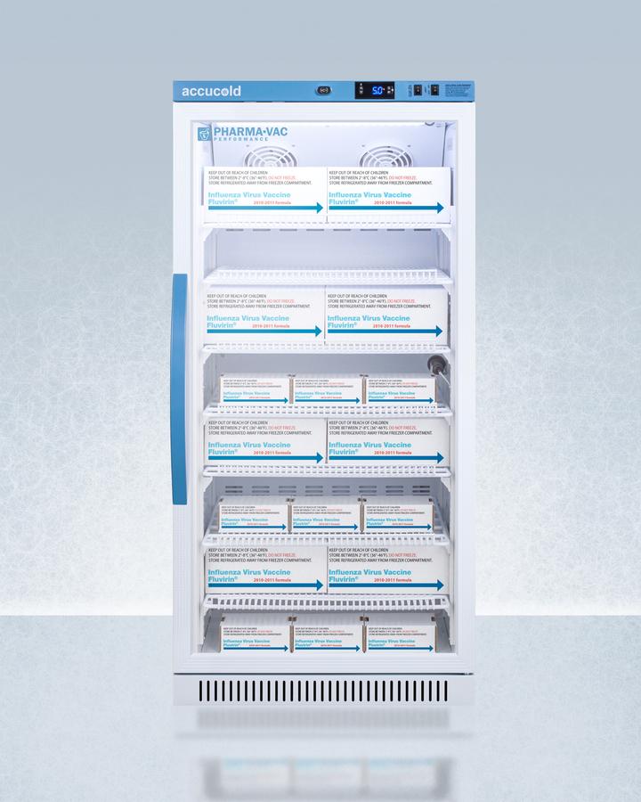 Summit ARG8PV456 8 CU.FT. Upright Vaccine Refrigerator, Certified To Nsf/ansi 456 Vaccine Storage Standard
