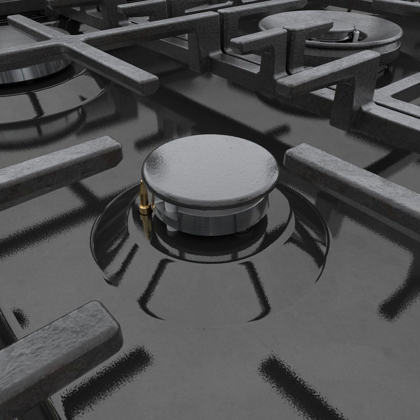 Bosch HGS8045UC 800 Series, Gas freestanding range, 30'', Black stainless steel