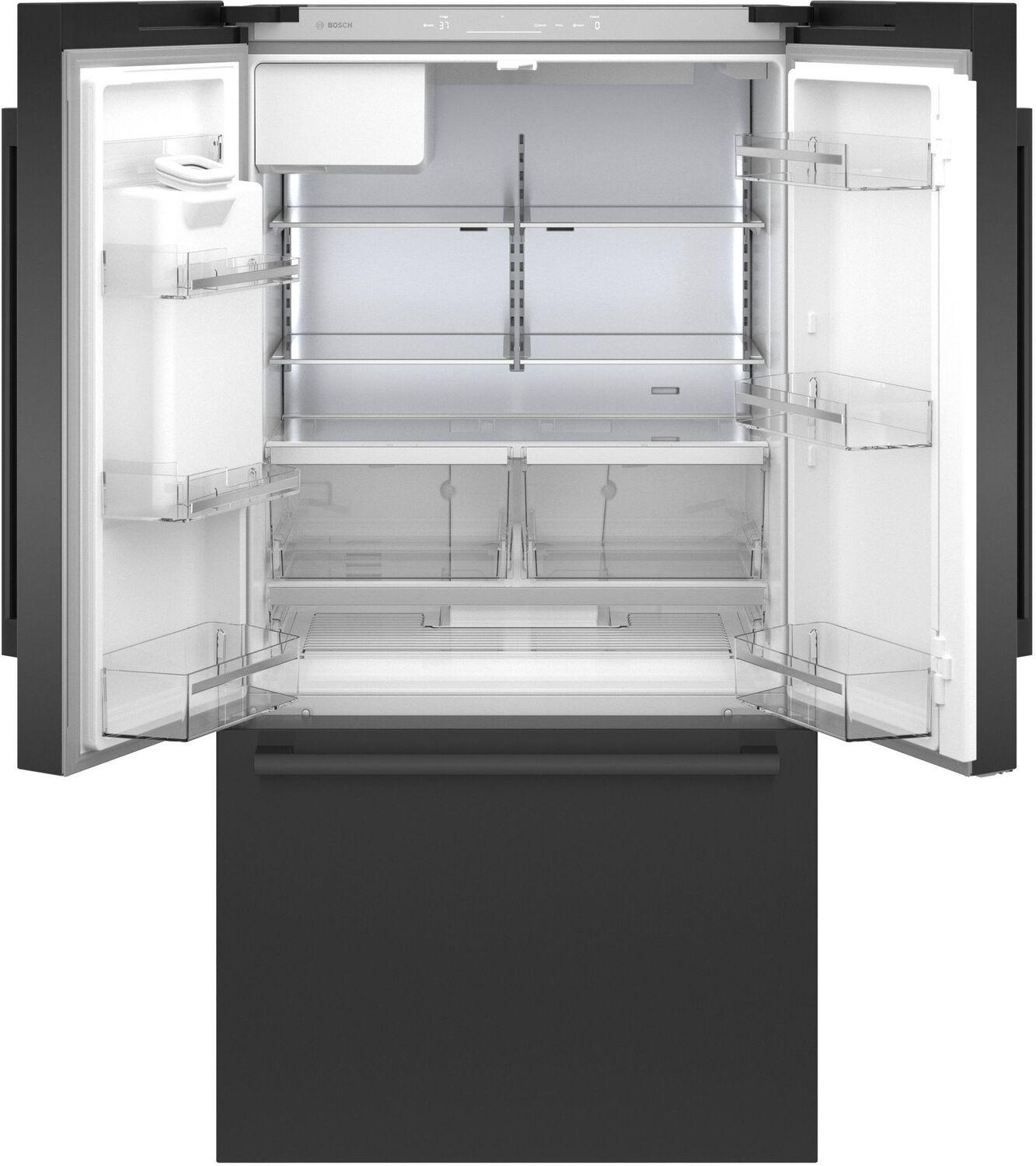 Bosch B36CD50SNB 500 Series French Door Bottom Mount Refrigerator 36" Black Stainless Steel, Total No Frost