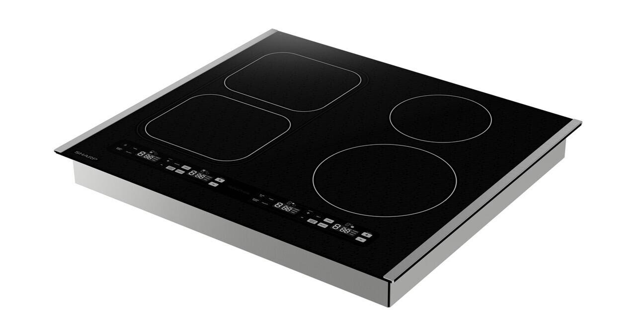 SCH2443GB Sharp 24 in. Induction Cooktop with Side Accessories