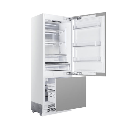 Elica ER30SRB161PRL ER30SRB16IPR-L 30" Built-In Bottom Mount, Panel Ready Refrigeration (Left Door)