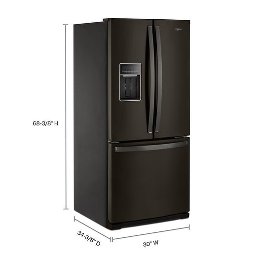 Whirlpool WRF560SEHV 30-inch Wide French Door Refrigerator - 20 cu. ft.