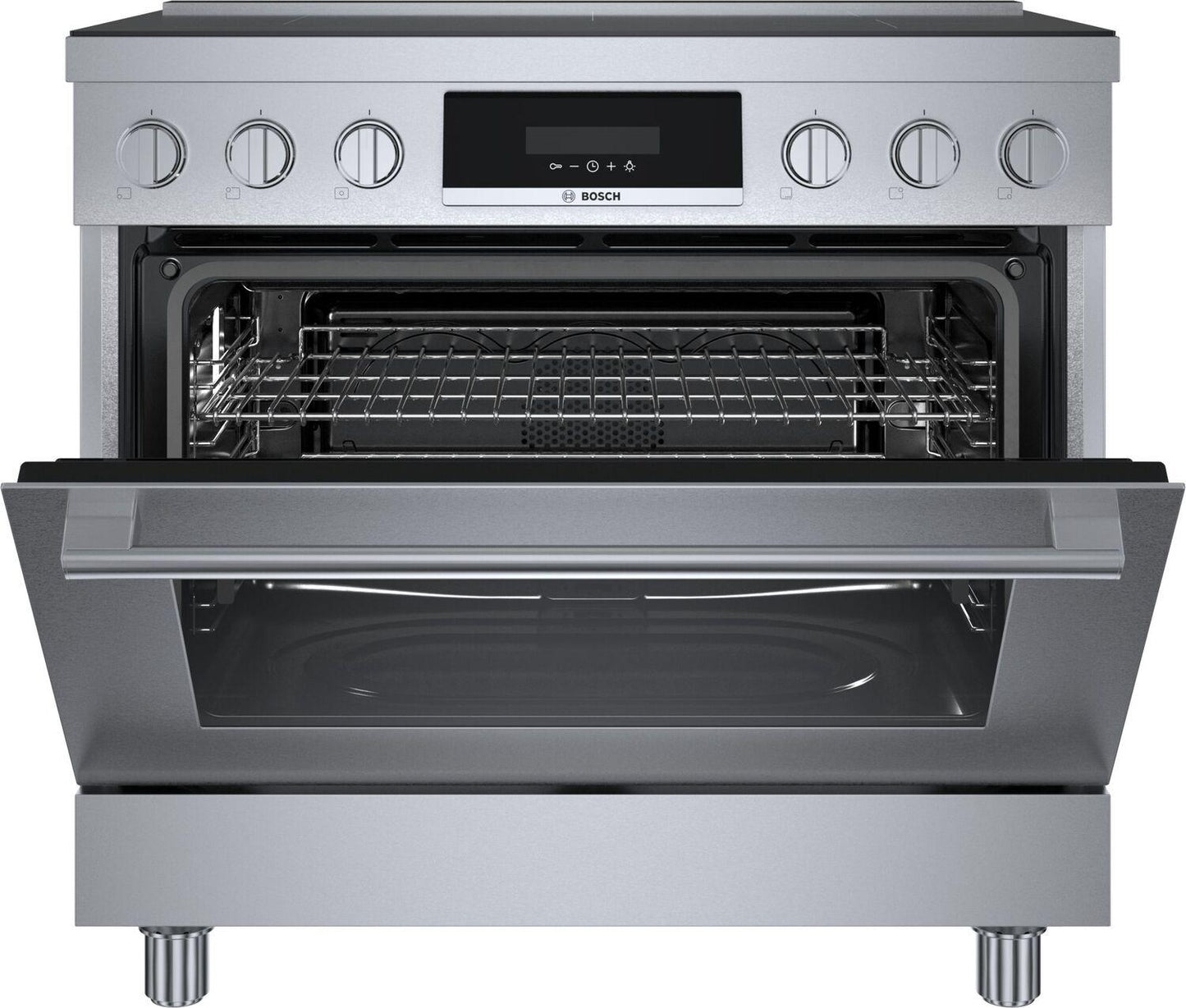 Bosch HIS8655U 800 Series, Induction freestanding range cooker, 36'', Stainless steel