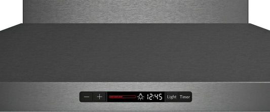 Bosch HCP86641UC 800 Series, wall-mounted cooker hood, 36'', Black stainless steel