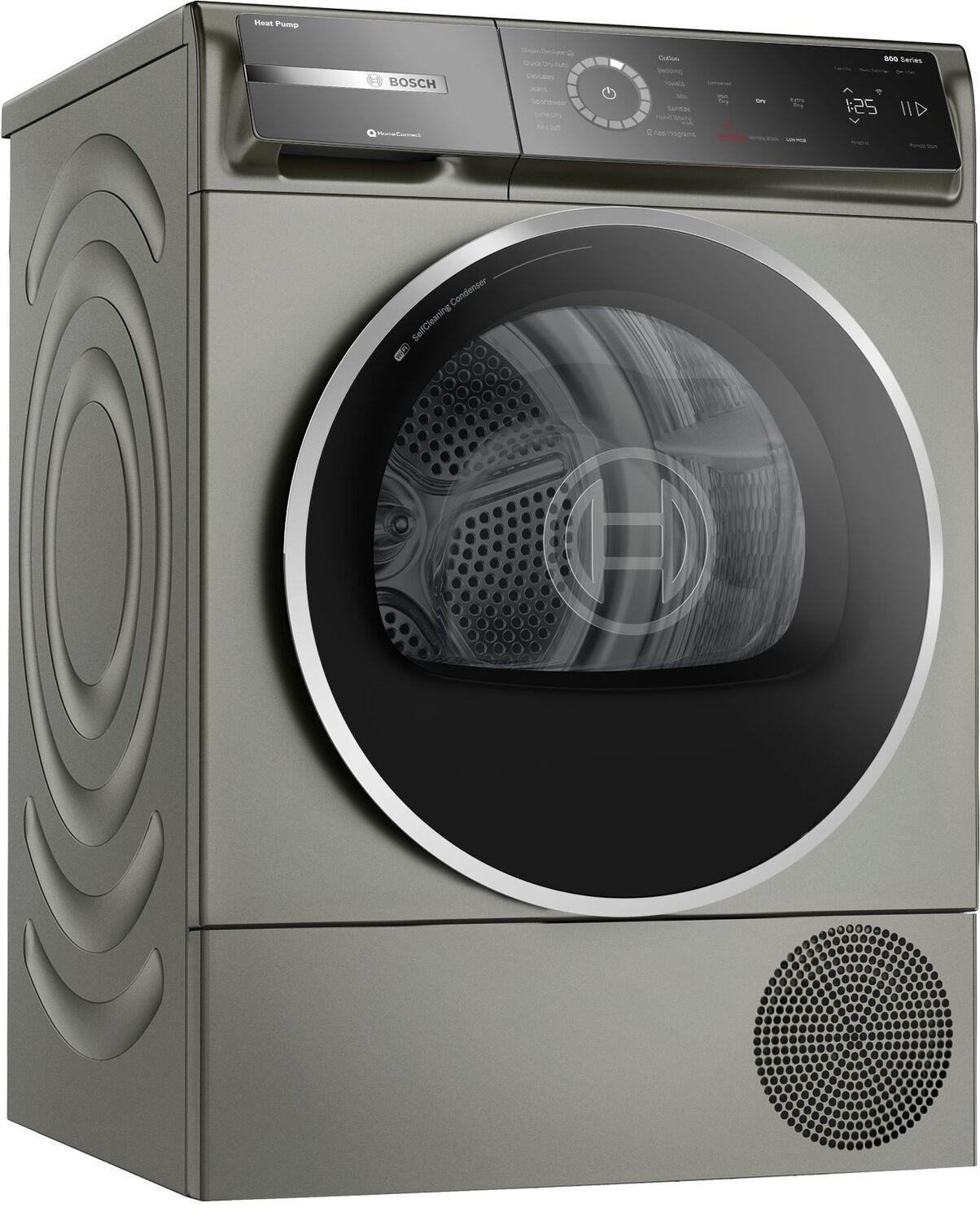 Bosch WQB245AXUC 800 Series, heat pump dryer, Silver inox