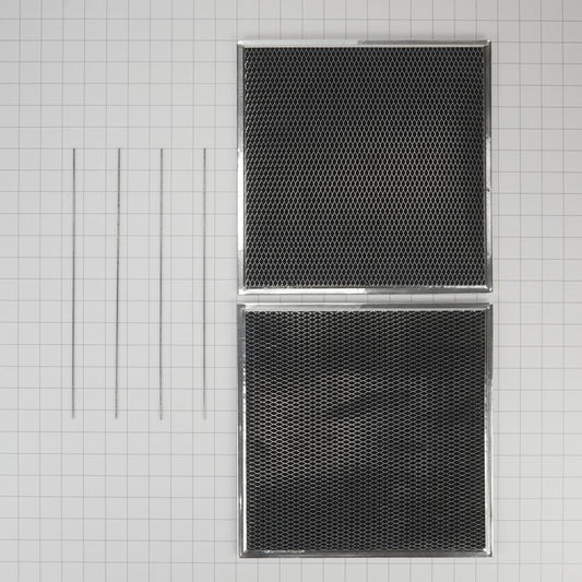 Kitchenaid W11548461 Range Hood Replacement Filter Kit (Includes Two Charcoal Filters and Four Clips)