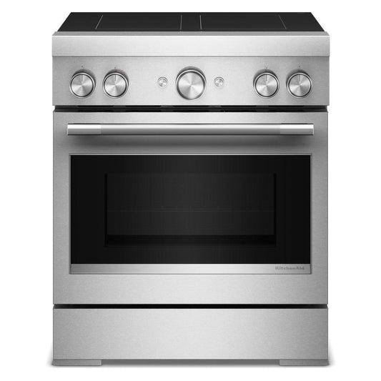 Kitchenaid KFIS930SSS 30-Inch 4-Element Induction Freestanding Commercial-Style Range with Air Fry