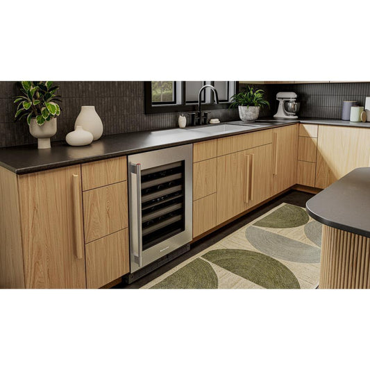 Kitchenaid KUWR324SSB 24" Undercounter Wine Cellar with Full-Extension Metal-Front Racks