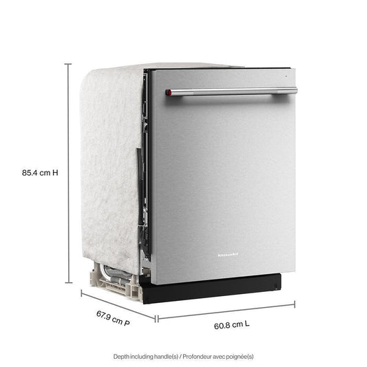 Kitchenaid KDTS424SPS 360(degree) Max Jets™ Third Rack Dishwasher with ProDry™ System, 44 dBA