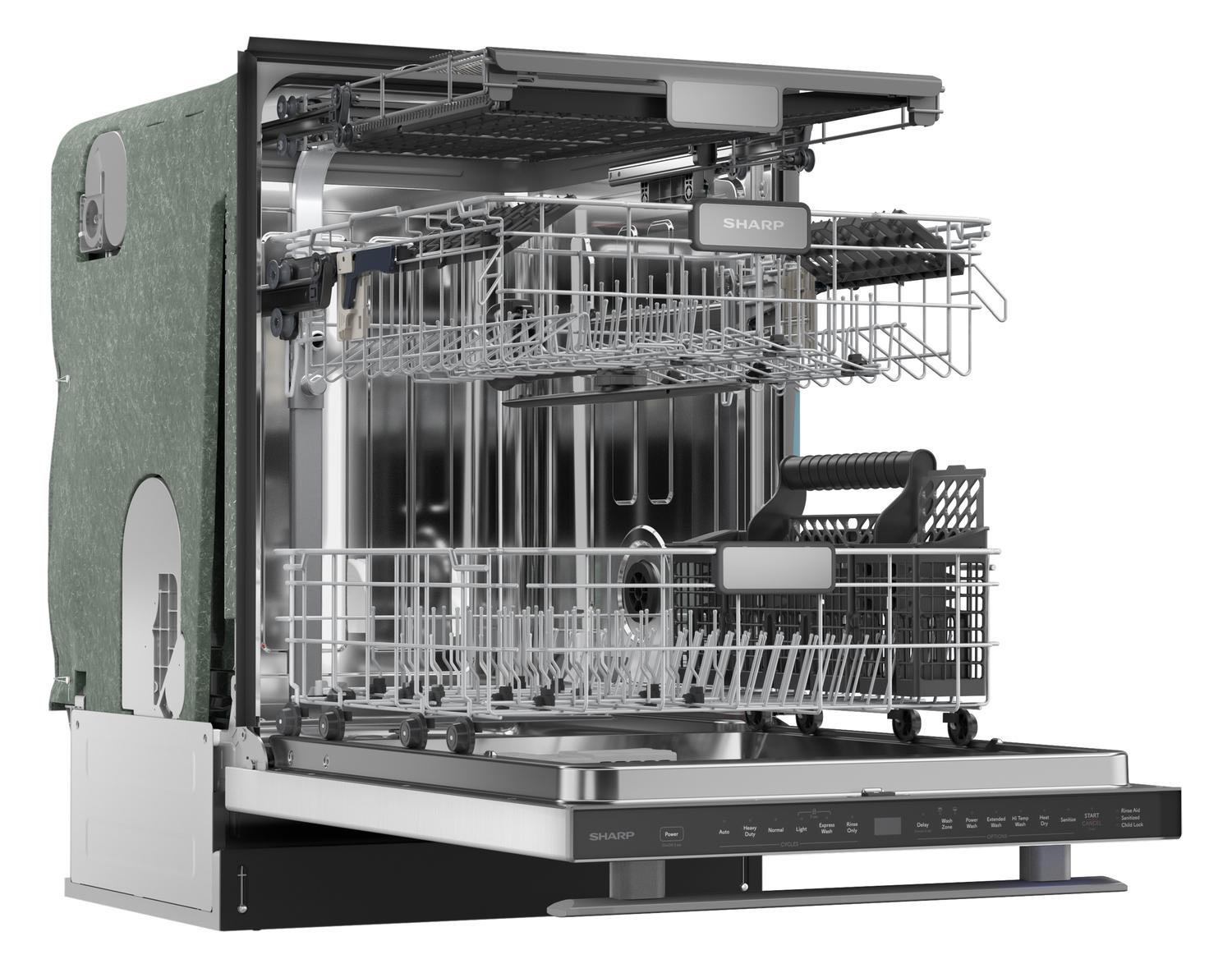 SDW6736MS Sharp 24 in. Stainless Steel 47dB Dishwasher