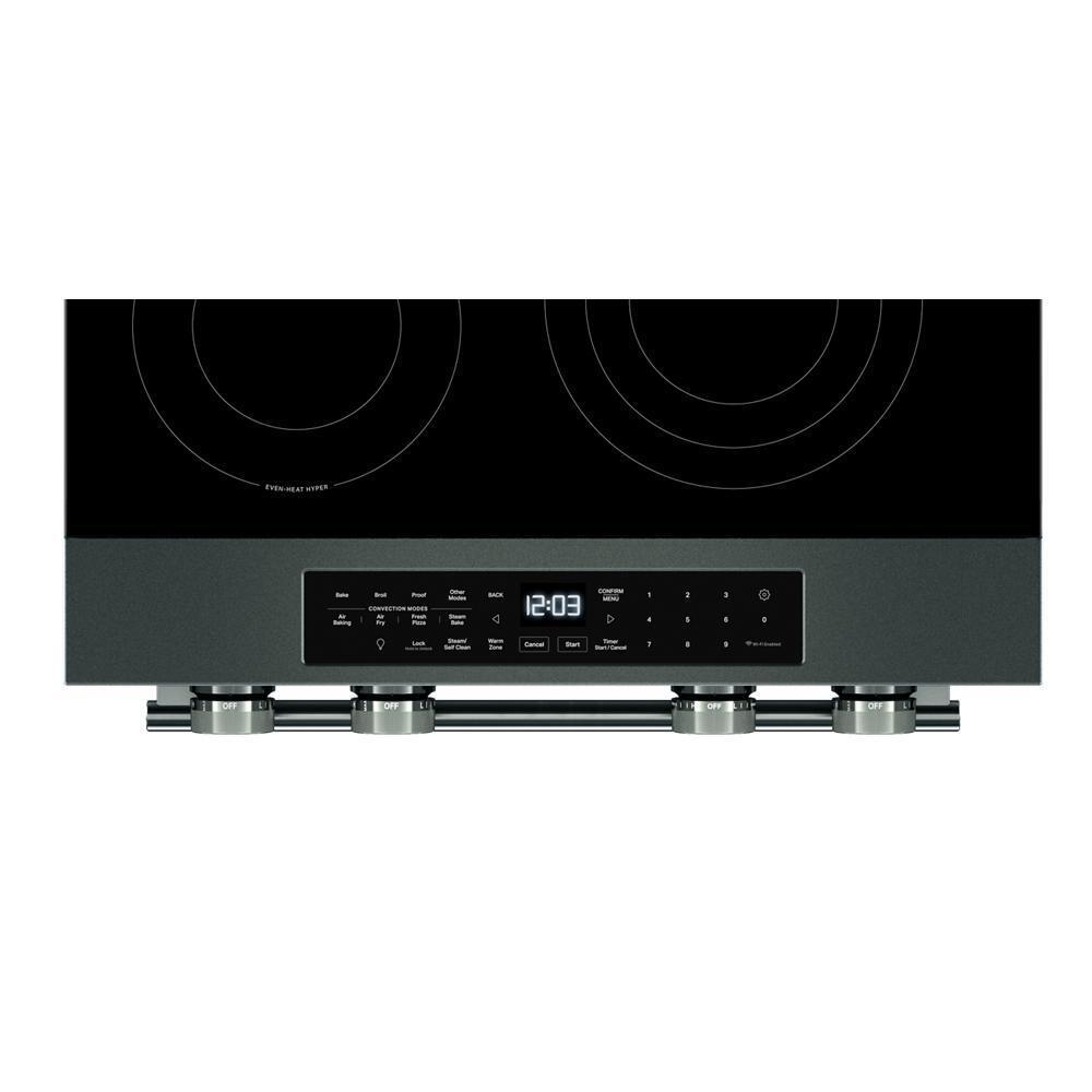 Kitchenaid KSES530SJP 5.3 Cu. Ft. Smart Slide-in Electric Range with Two Even-Heat™ Hyper Elements and Convection Cooking Modes