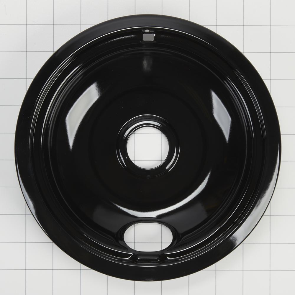 Whirlpool W10288051 Range Electric/Cooktop 4-Pack Round Drip Bowls (Two 6-IN and Two 8-IN) - Black for Non-Hinged, 2-Wire Plug Cooking Elements