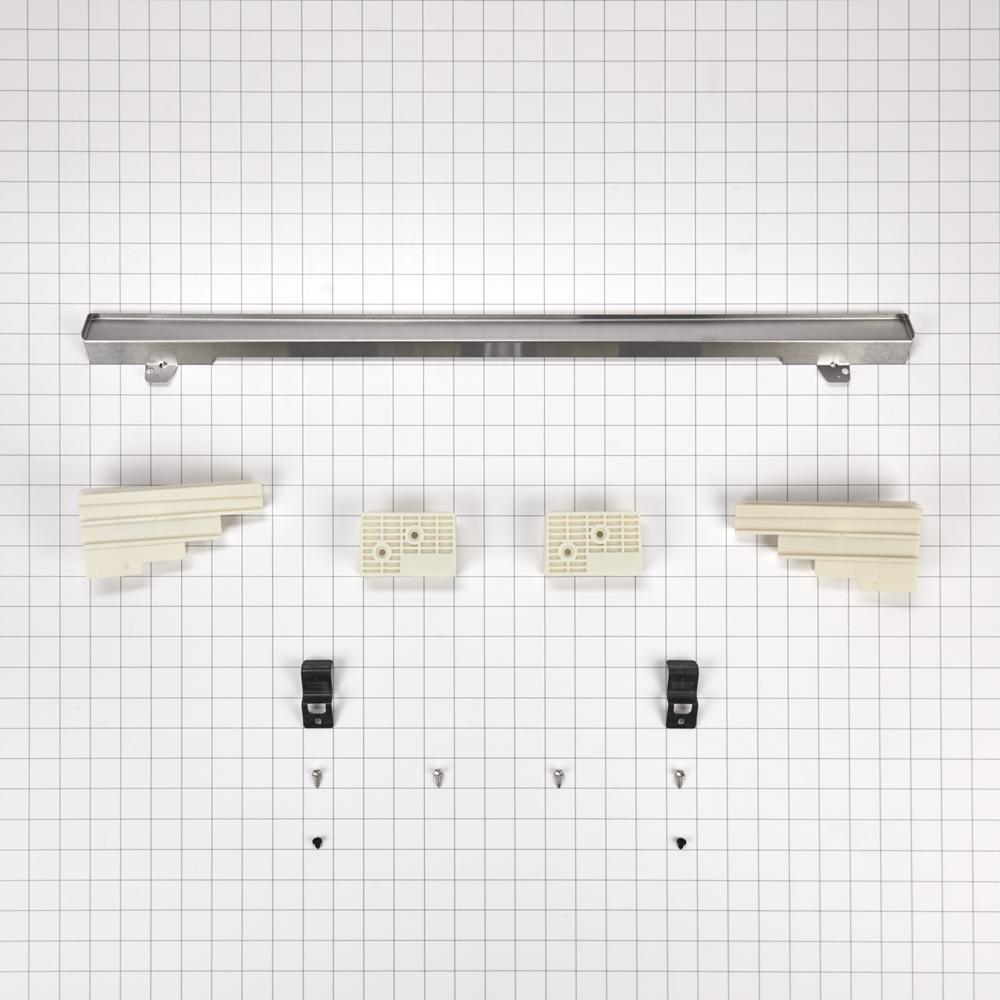 Kitchenaid W10801481 JennAir 27-IN Oven Flush Installation Trim Kit - Stainless Steel for Built-In Oven/Microwave Combination Models (JMW2427DS)