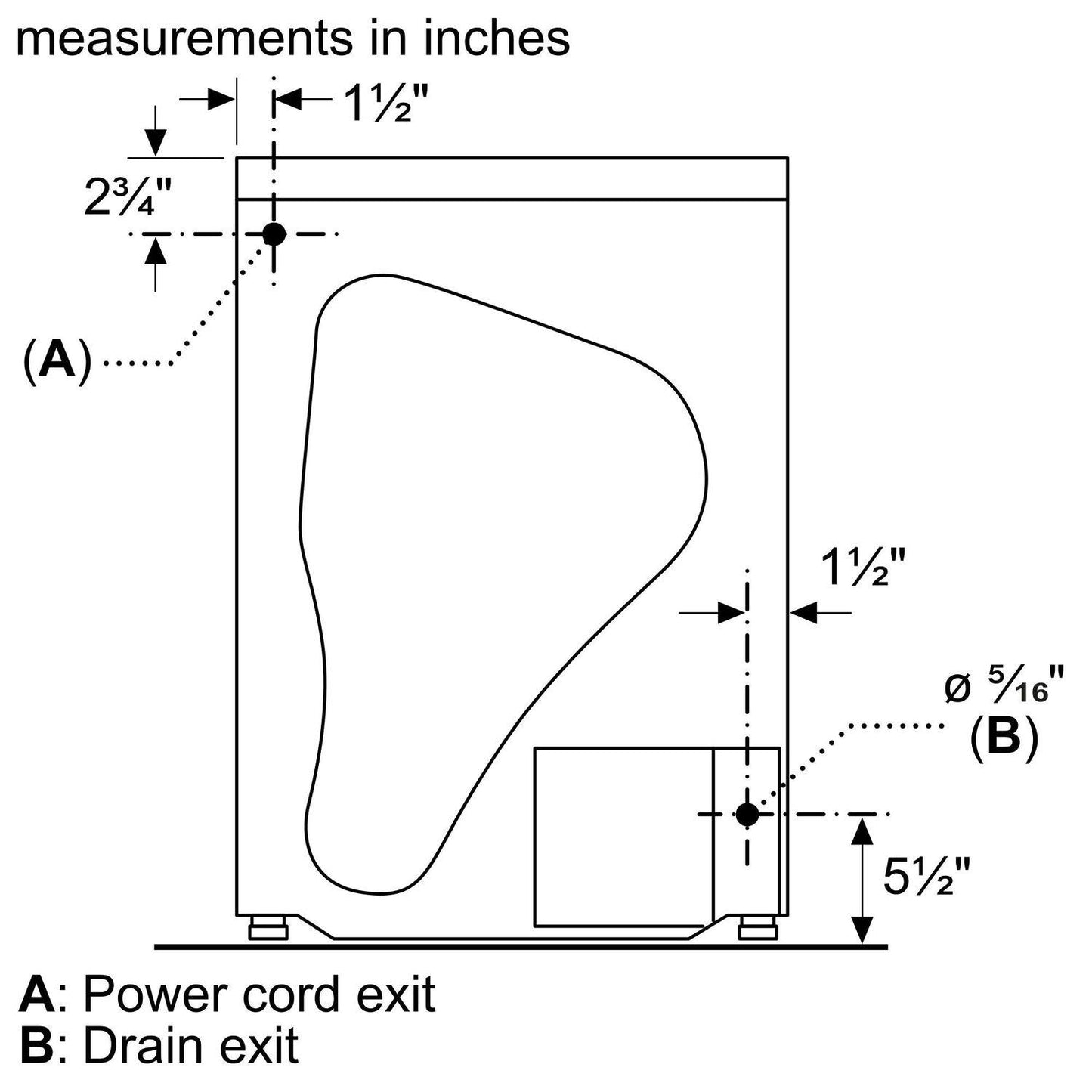 Bosch 800 Series Compact Condensation Dryer WTG865H4UC