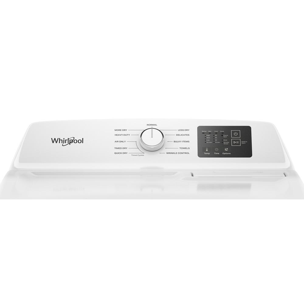 Whirlpool WED4307SW 7.0 cu. ft. Electric Dryer with AutoSensing and Wrinkle Shield™ option - Vented Top Load Matching