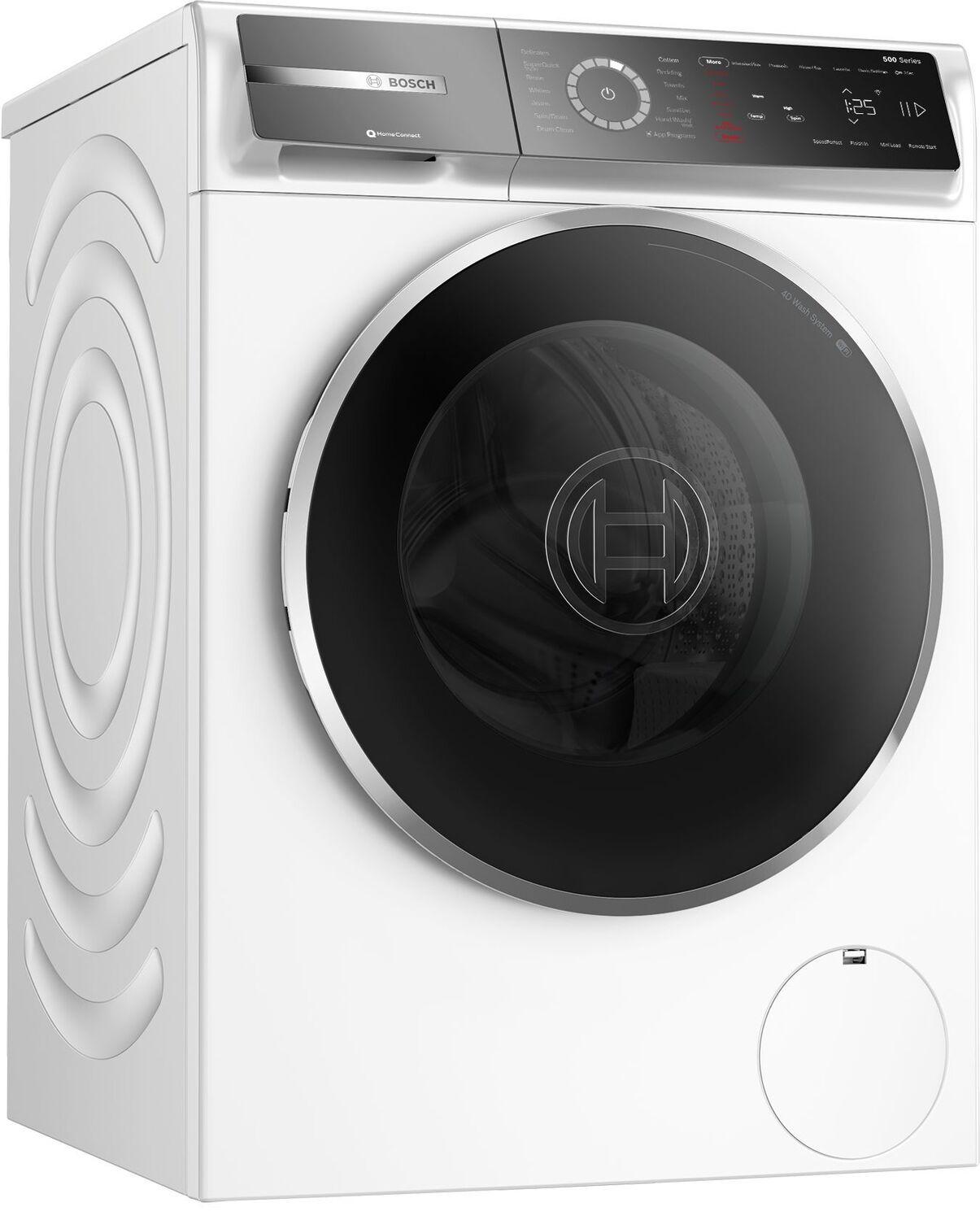 Bosch WGB24600UC 500 Series, washing machine, frontloader fullsize, 1600 rpm, White