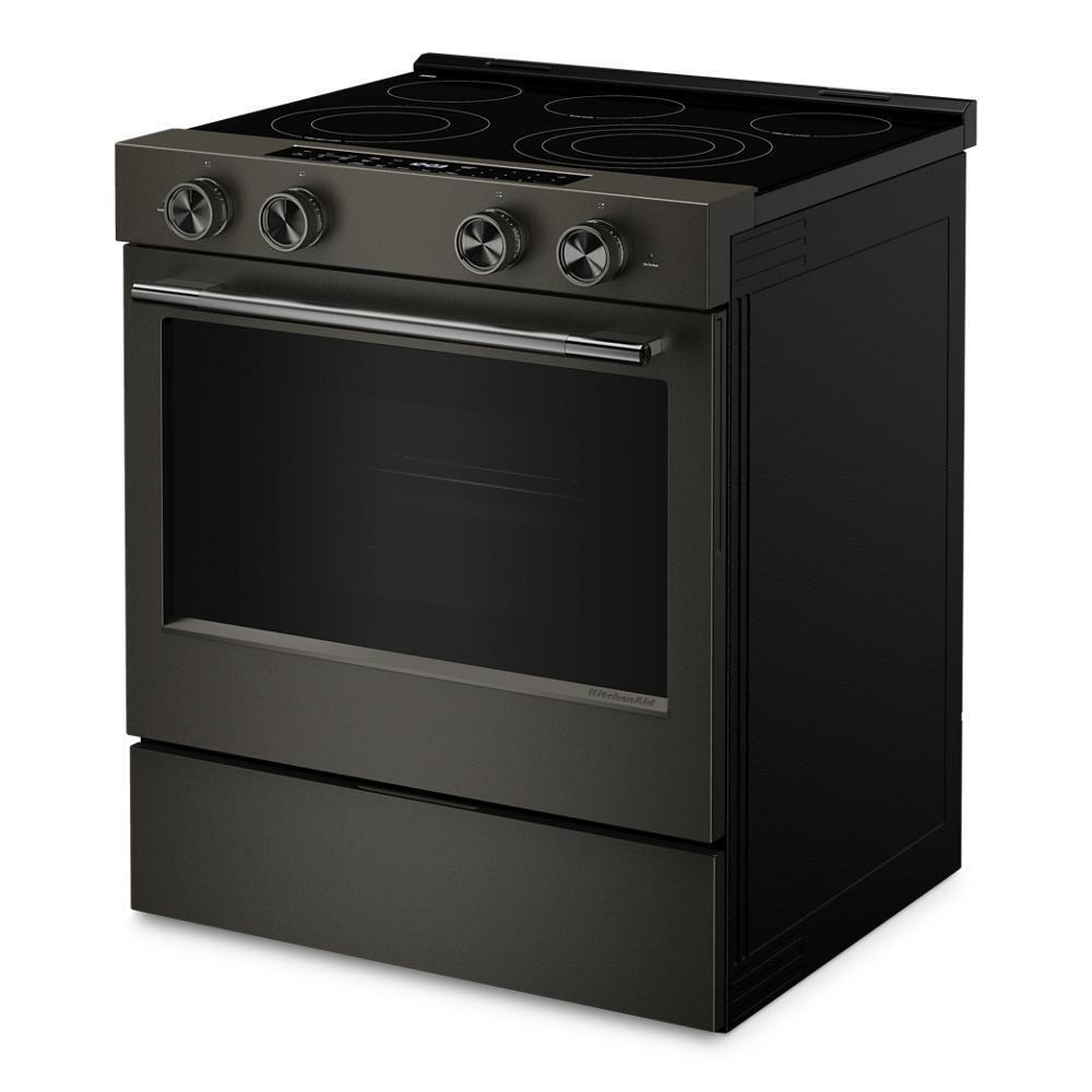Kitchenaid KSES530SBE 5.3 Cu. Ft. Smart Slide-in Electric Range with Two Even-Heat™ Hyper Elements and Convection Cooking Modes