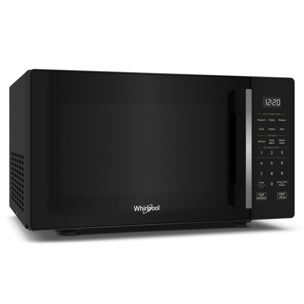 Whirlpool WMCS3019RB 0.9 cu. ft. Black Countertop Microwave With Steam Clean - 900 watt