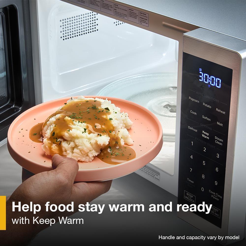 Whirlpool WMCS3019RB 0.9 cu. ft. Black Countertop Microwave With Steam Clean - 900 watt