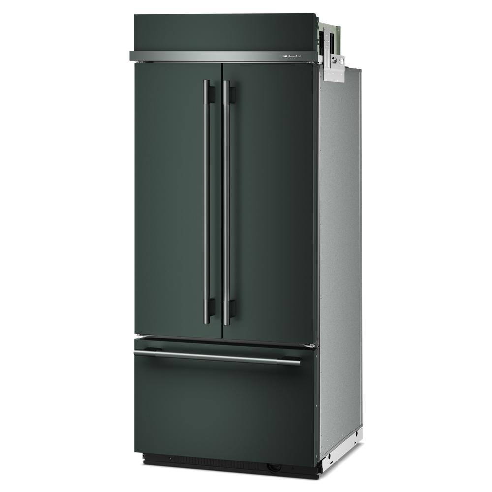 Kitchenaid KBFN536SJP 20.8 Cu. Ft. 36" Built-In French Door Bottom Mount Refrigerator with Platinum Interior