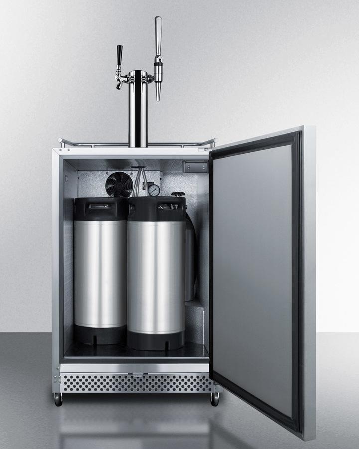 Summit SBC695OSCMTWIN 24" Wide Built-in Outdoor Cold Brew/nitro-infused Coffee Kegerator