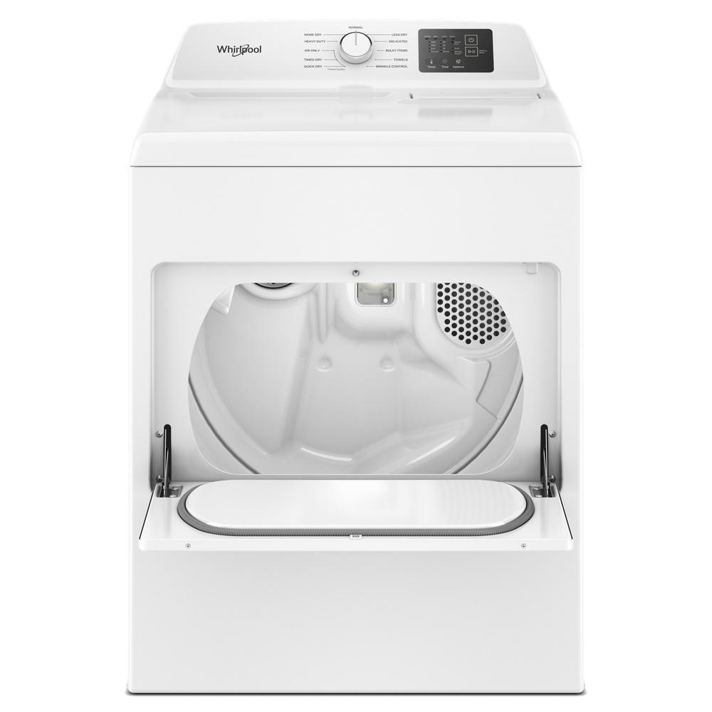 Whirlpool WED4307SW 7.0 cu. ft. Electric Dryer with AutoSensing and Wrinkle Shield™ option - Vented Top Load Matching