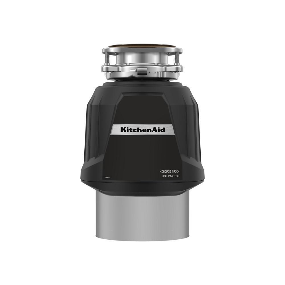 Kitchenaid KGCP334RXX 3/4 HP Continuous Feed Garbage Disposal with 2-Stage MultiGrind® Technology