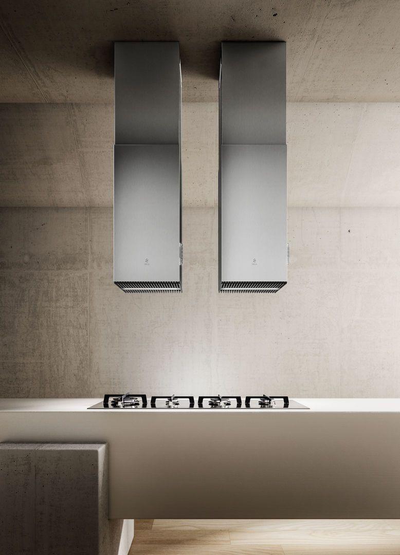 Elica EHI648BL HAIKU IS Island Range Hood 48" wide - 600CFM
