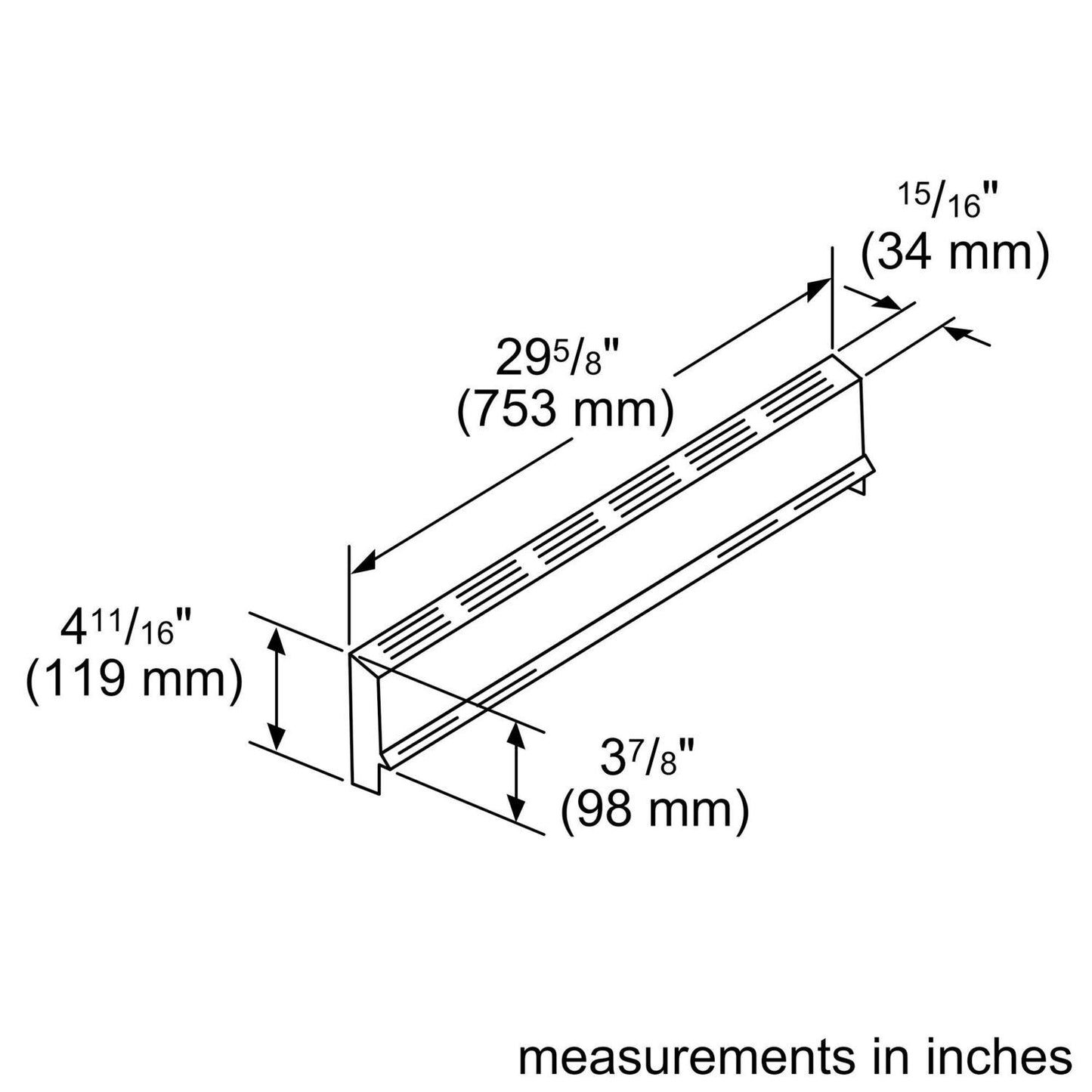 Bosch HGZBS301 installation accessory