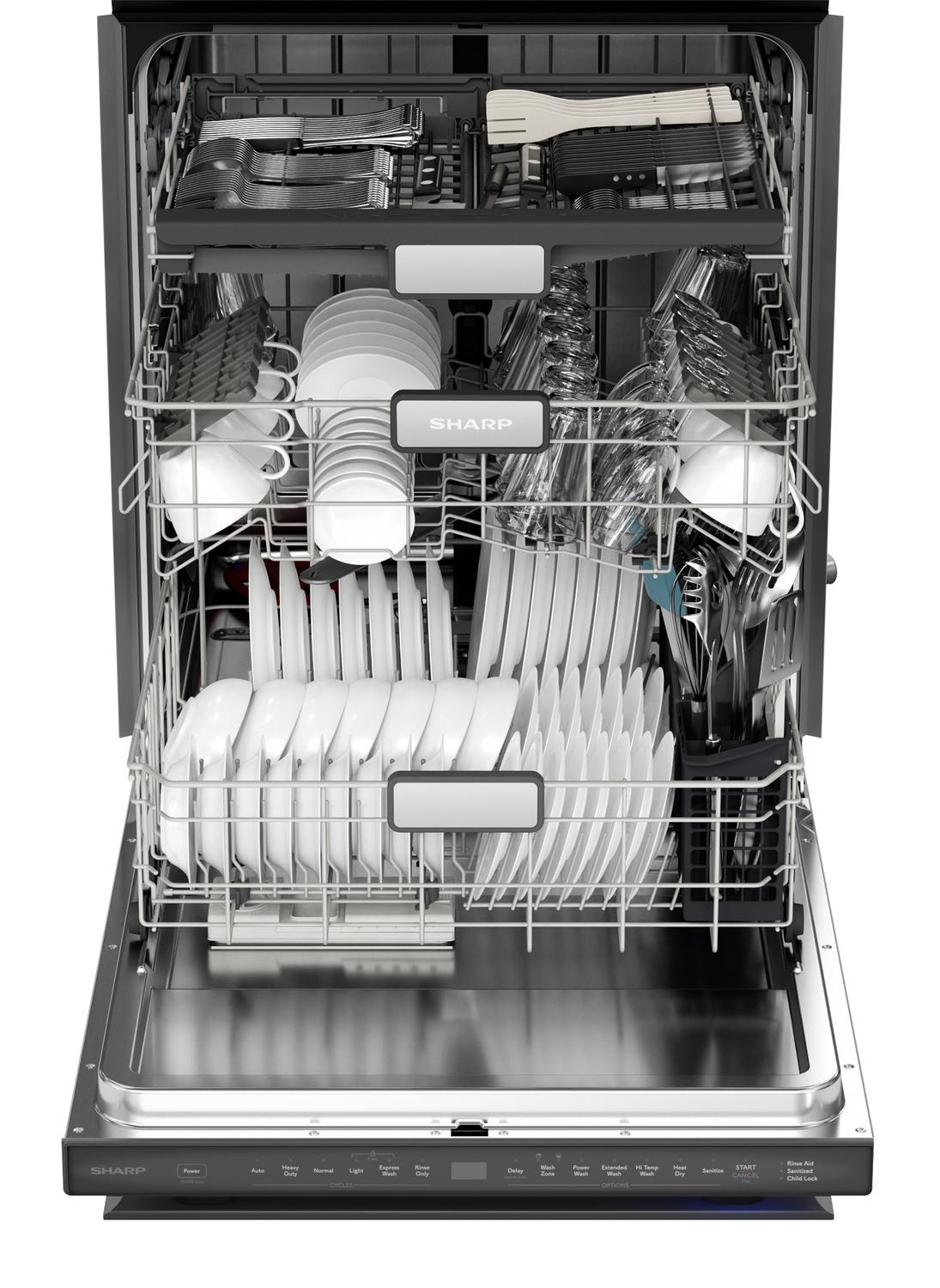SDW6736MS Sharp 24 in. Stainless Steel 47dB Dishwasher