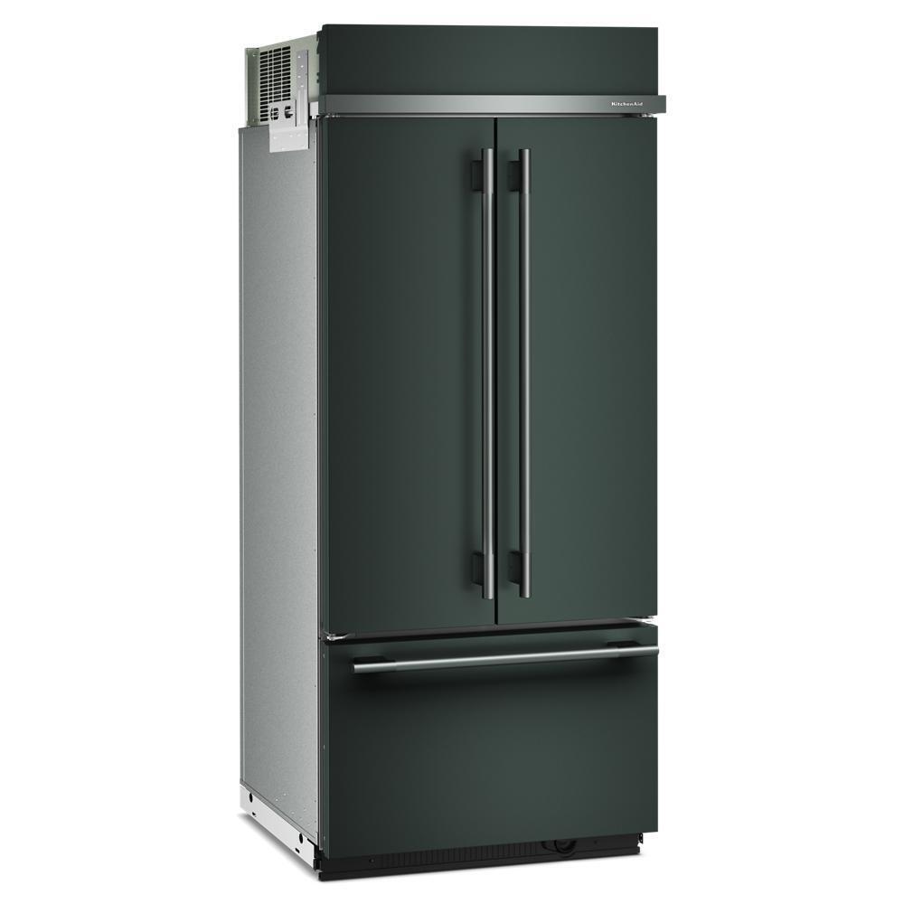 Kitchenaid KBFN536SJP 20.8 Cu. Ft. 36" Built-In French Door Bottom Mount Refrigerator with Platinum Interior
