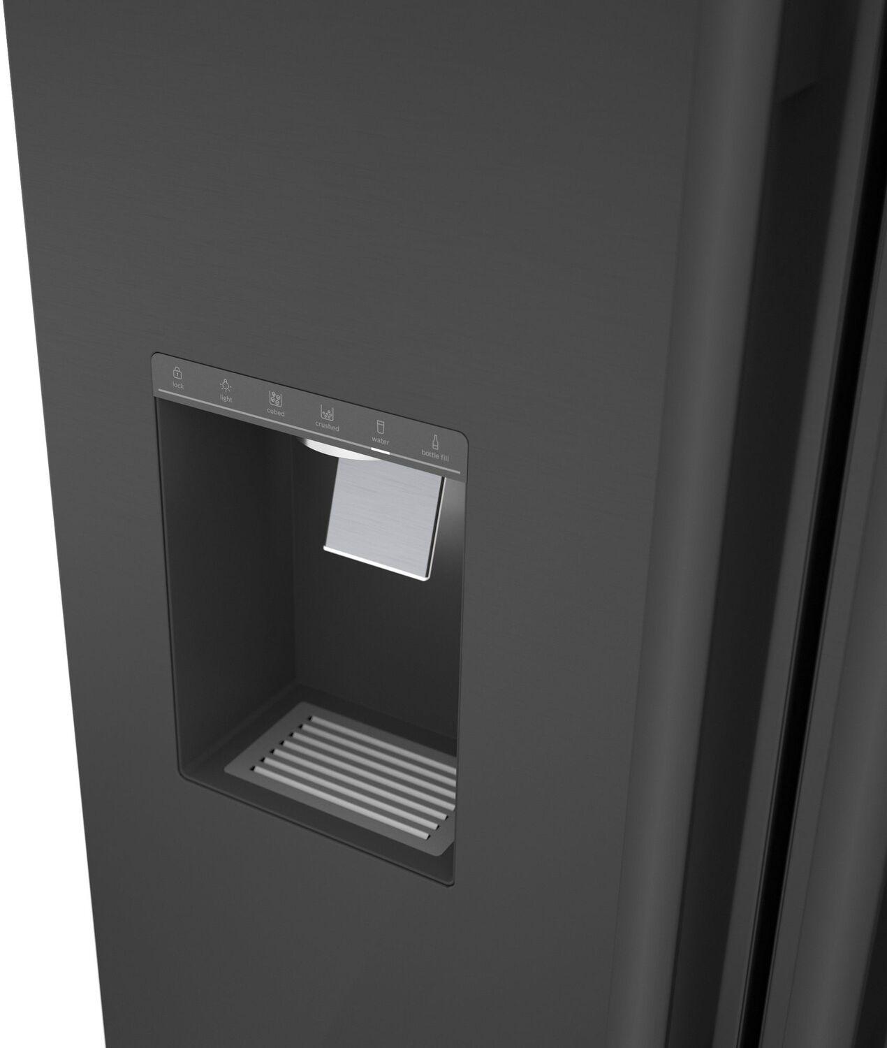 Bosch B36CD50SNB 500 Series French Door Bottom Mount Refrigerator 36" Black Stainless Steel, Total No Frost