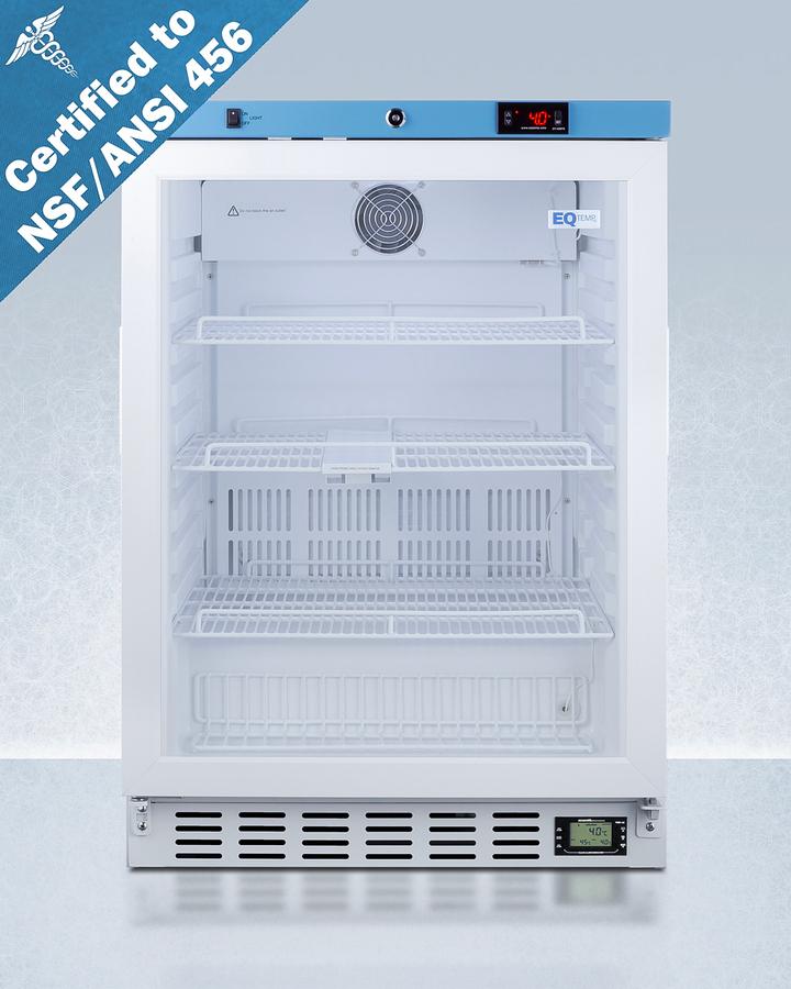 Summit ACR52GNSF456 24" Wide Built-in Medical Refrigerator, Certified To Nsf/ansi 456 Vaccine Storage Standard