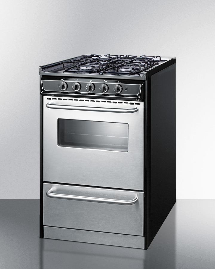 Summit 20" Wide Gas Range