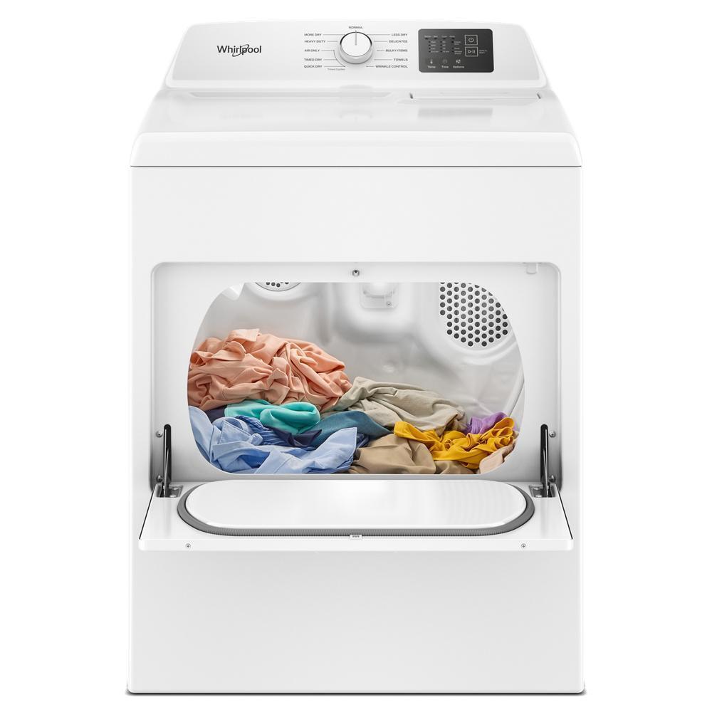 Whirlpool WED4307SW 7.0 cu. ft. Electric Dryer with AutoSensing and Wrinkle Shield™ option - Vented Top Load Matching