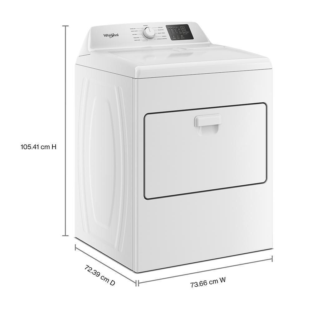 Whirlpool WED4307SW 7.0 cu. ft. Electric Dryer with AutoSensing and Wrinkle Shield™ option - Vented Top Load Matching