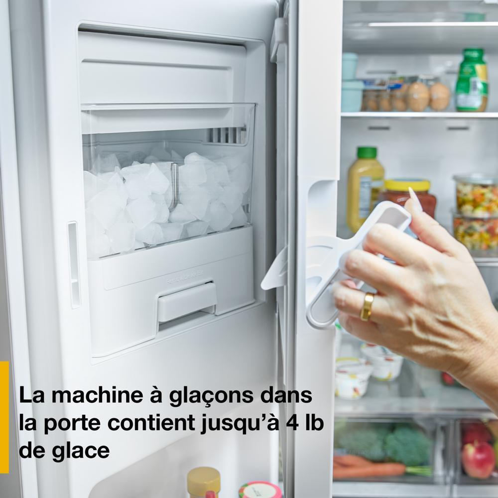 WRMF3636SV Whirlpool® 29 Cu. Ft. Family-Sized Capacity French door refrigerator with Flexible Temperature Drawer