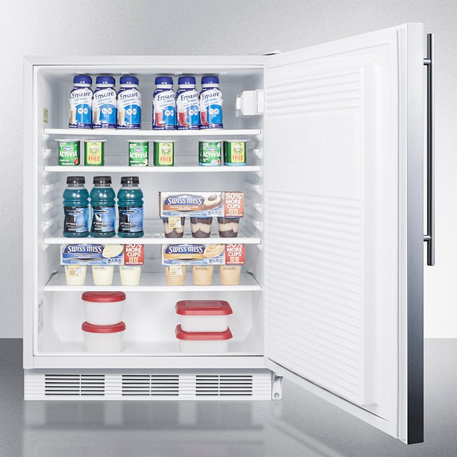 Summit FF7LWBISSHVADA 24" Wide Built-in All-refrigerator, ADA Compliant