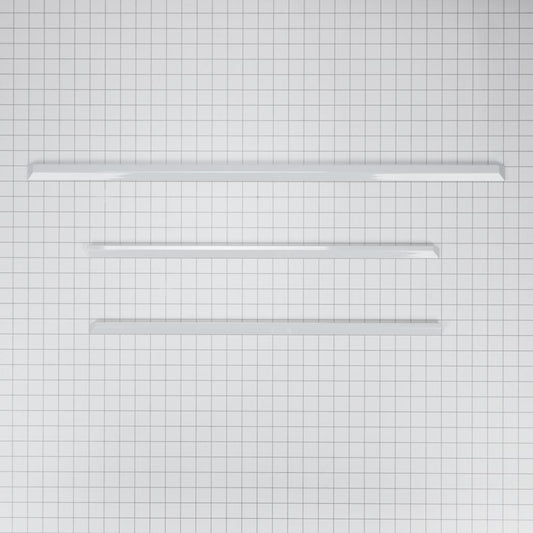 Maytag W10675027 30" Slide-in Range Trim Kit, White, with (1) 30" L trim piece, (2) 20" L trim pieces, and installation instructions