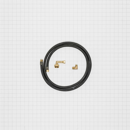 Kitchenaid W10278627IP Dishwasher Fill Hose Kit of 6' EPDM water supply line with 3/8" compression fitting (2), 3/4" gooseneck, 3/8" elbow