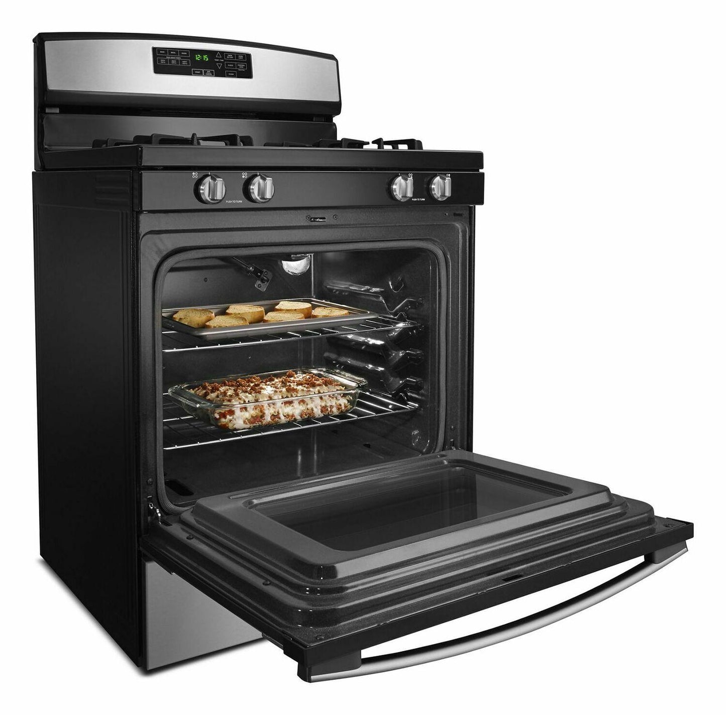 30-inch Gas Range with Self-Clean Option - Stainless Steel