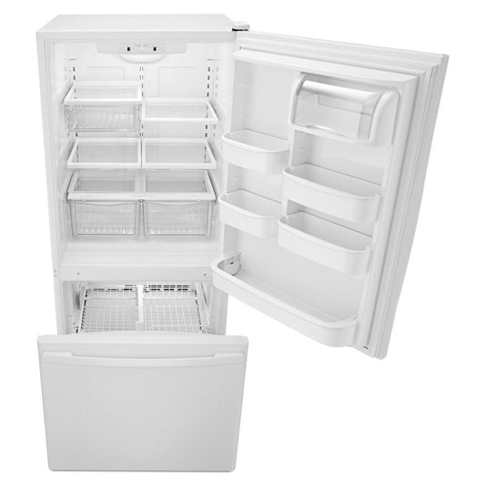 Amana ABB1924BRW 29-inch Wide Bottom-Freezer Refrigerator with EasyFreezer™ Pull-Out Drawer -- 18 cu. ft. Capacity