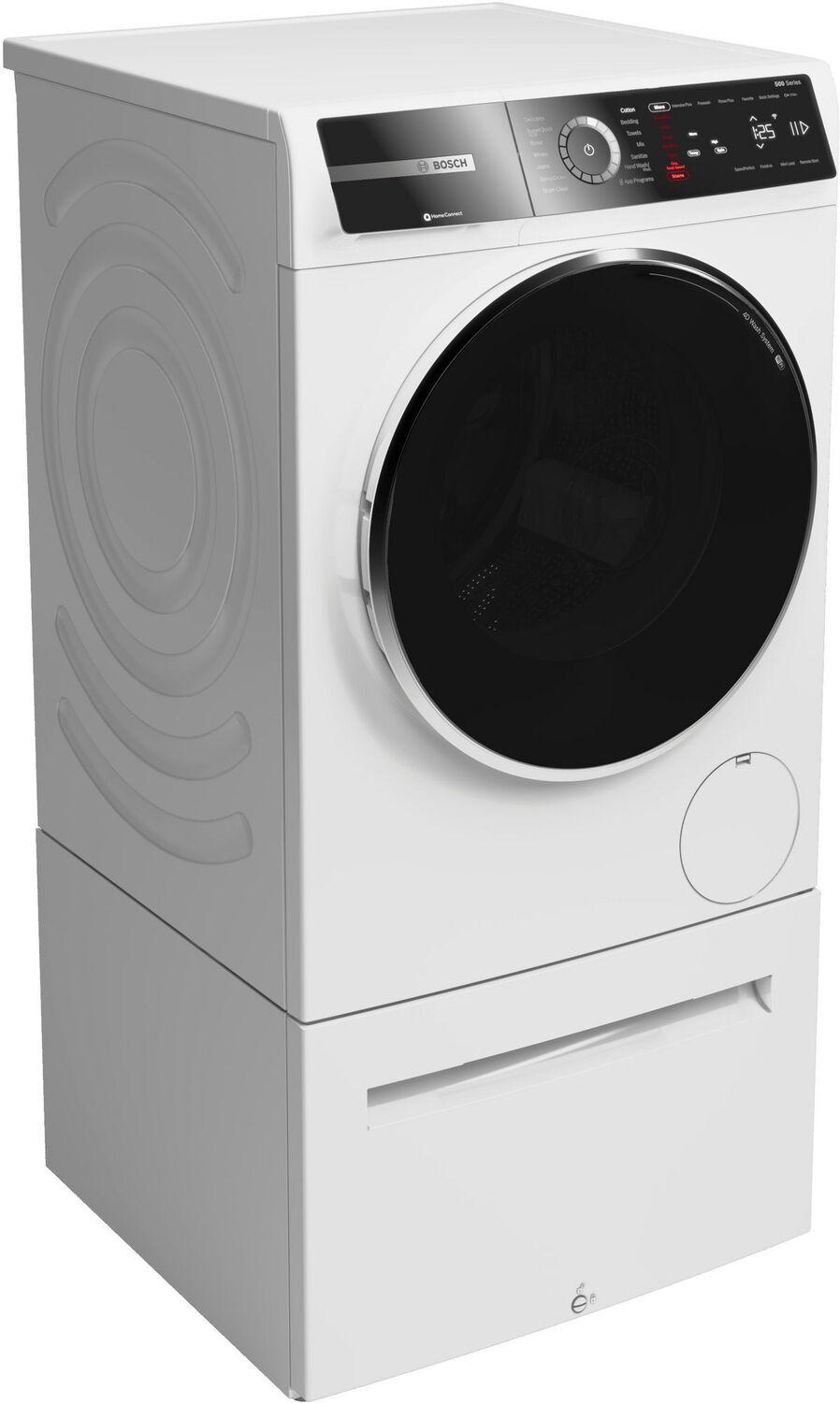 Bosch WGB24600UC 500 Series, washing machine, frontloader fullsize, 1600 rpm, White