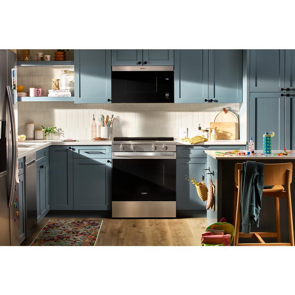 Whirlpool WSES5030SZ 30-inch Electric Smart Range with Air Cooking Technology