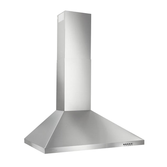 BW5030SSL Broan® 30-Inch Convertible European Style Wall-Mounted Chimney Range Hood, 380 MAX Blower CFM, Stainless Steel LED Light