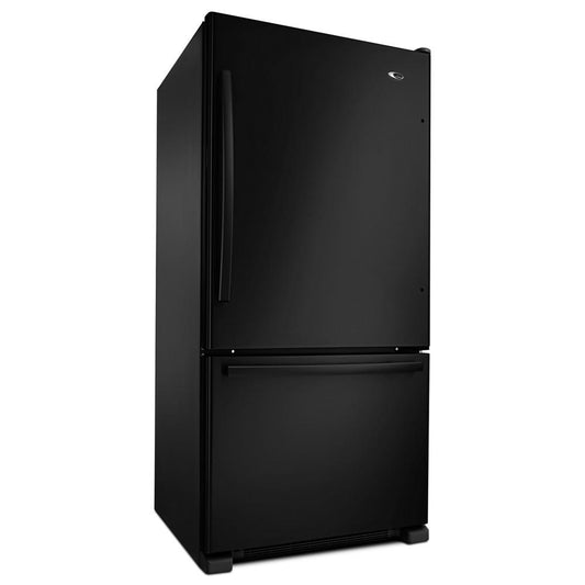 Amana ABB2224BRB 33-inch Wide Bottom-Freezer Refrigerator with EasyFreezer™ Pull-Out Drawer - 22 cu. ft. Capacity